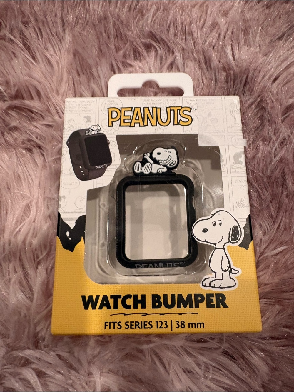 Peanuts Black and White Snoopy 38mm Watch Bumper Case